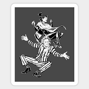 Beetlejuice B&W Magnet